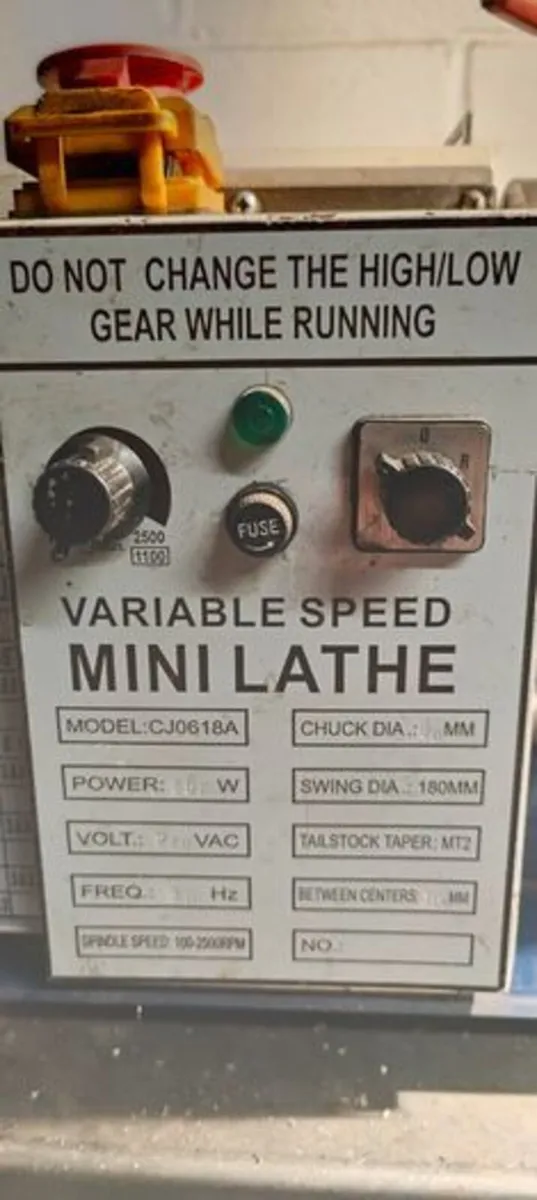 Mini metal lathe - Image 2