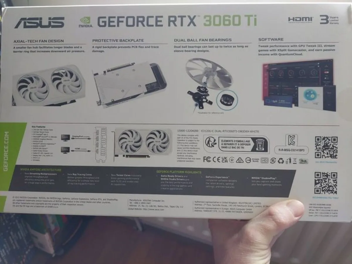 graphic card Asus RTX 3060Ti OC 8GB - Image 2