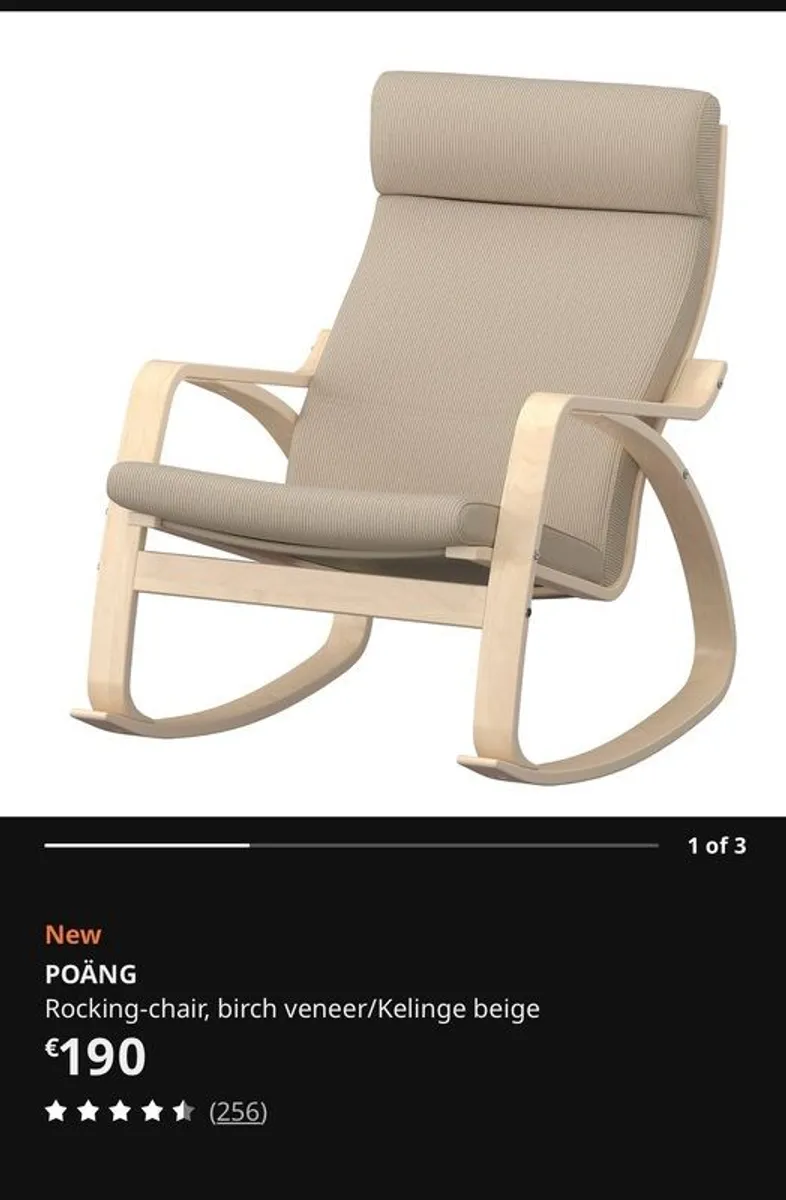 Poang Rocking Chair with free footstool - Image 4