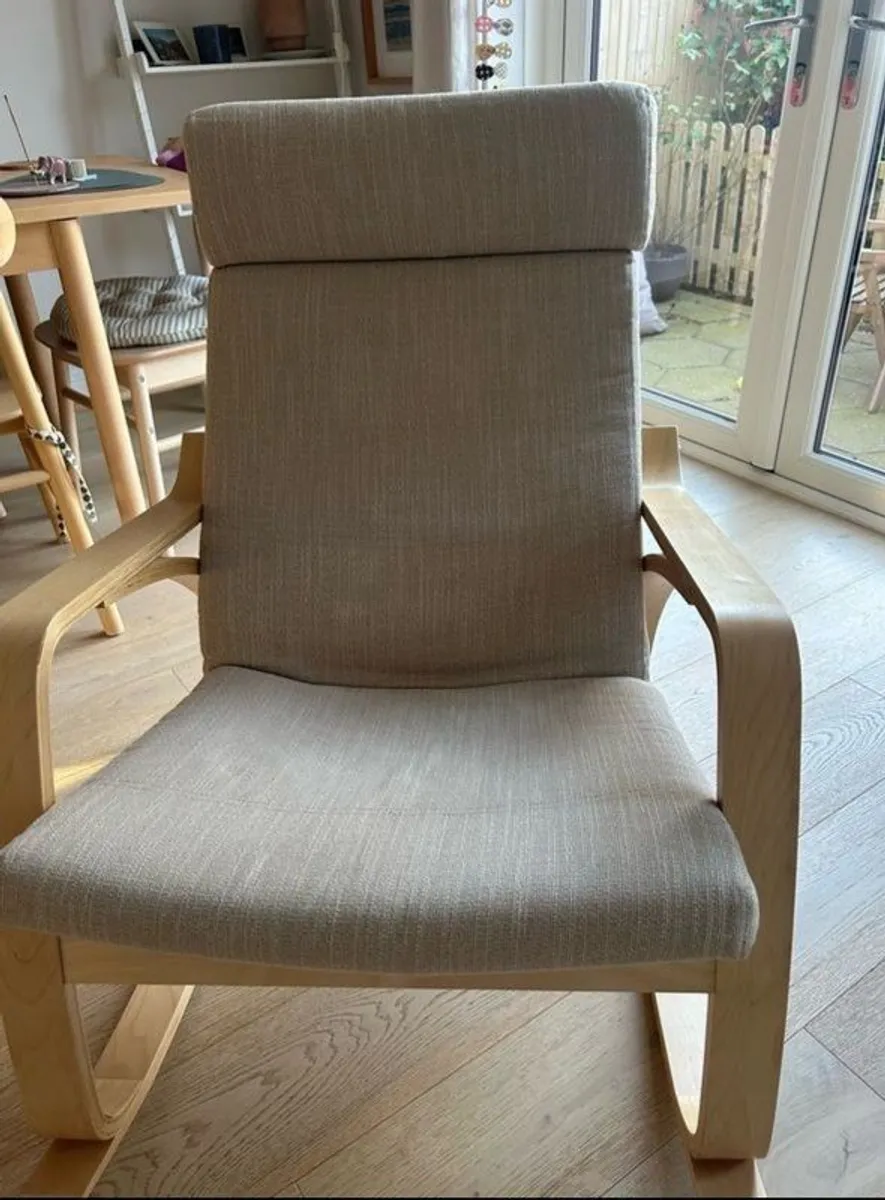 Poang Rocking Chair with free footstool - Image 2