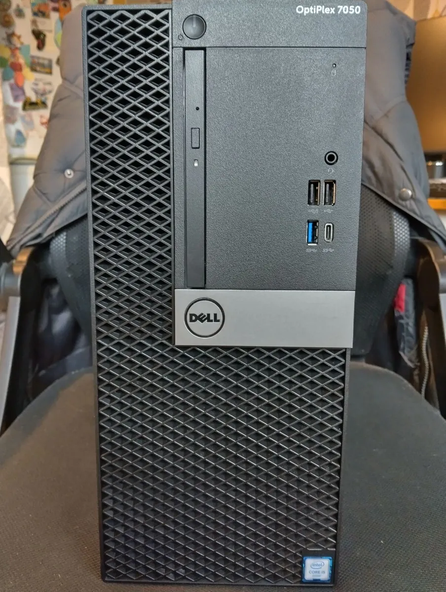 Dell OptiPlex 7050 MT (i5 6th Gen) and power cable - Image 1