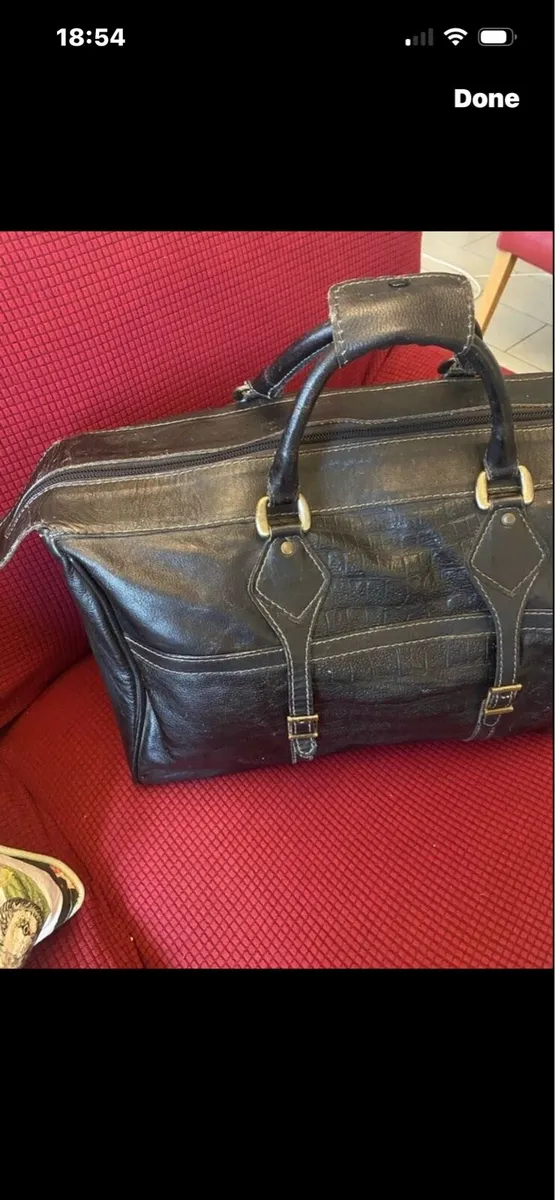 Large Leather Hold-all - Image 2