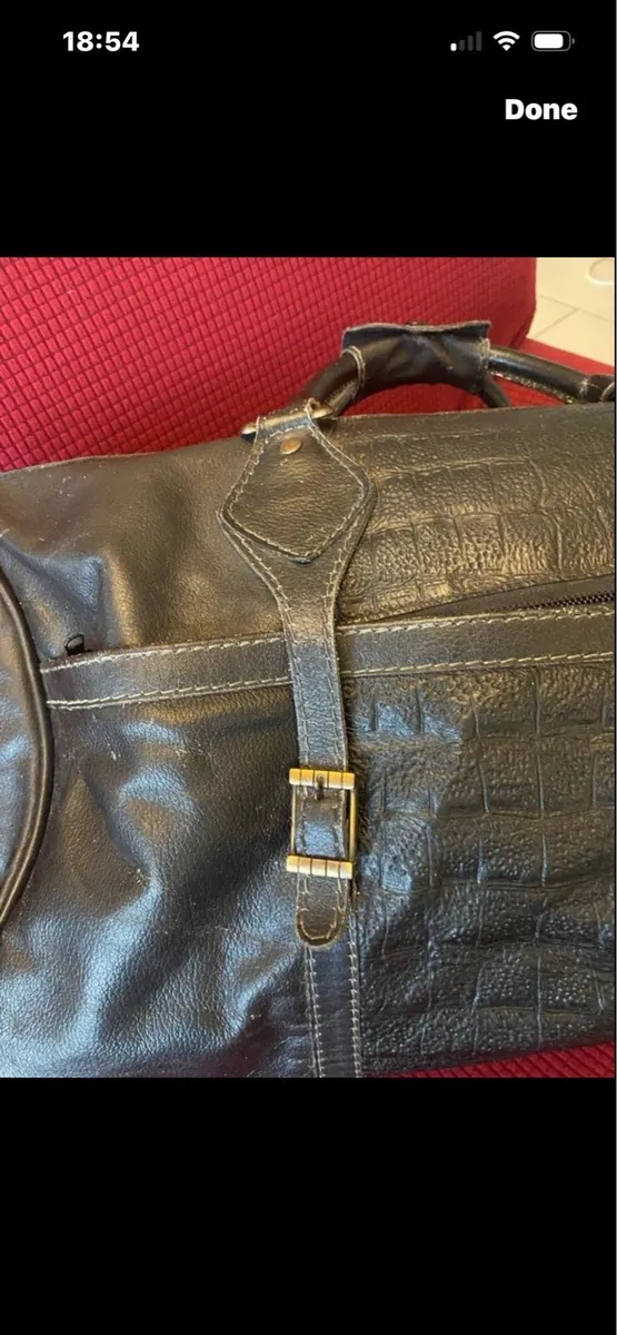 Large Leather Hold-all - Image 3