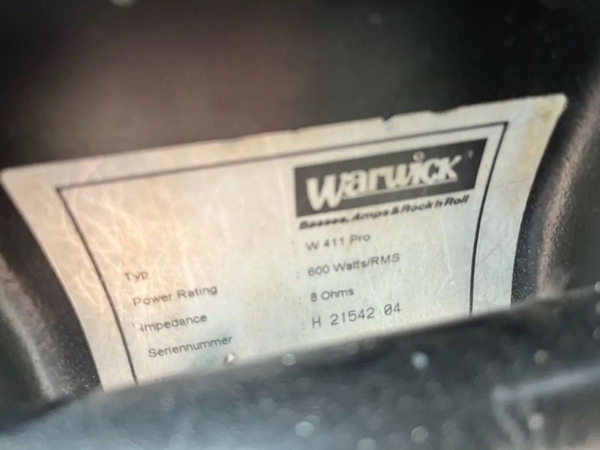 Warwick w411 Pro Bass Cab - Image 3