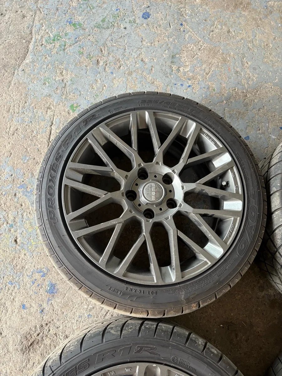 Momo 17 inch 5x120 alloys with as new Toyo Proxy’s - Image 3
