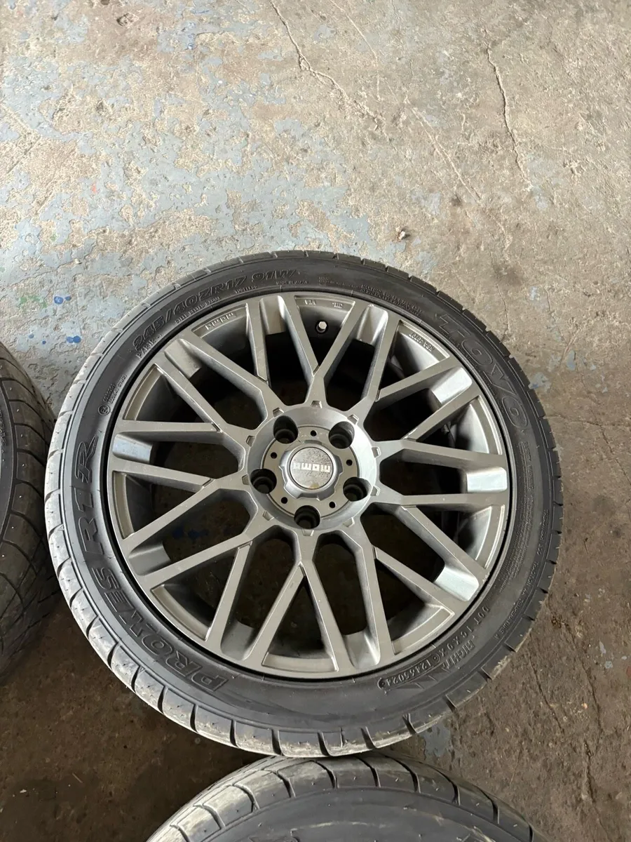 Momo 17 inch 5x120 alloys with as new Toyo Proxy’s - Image 4