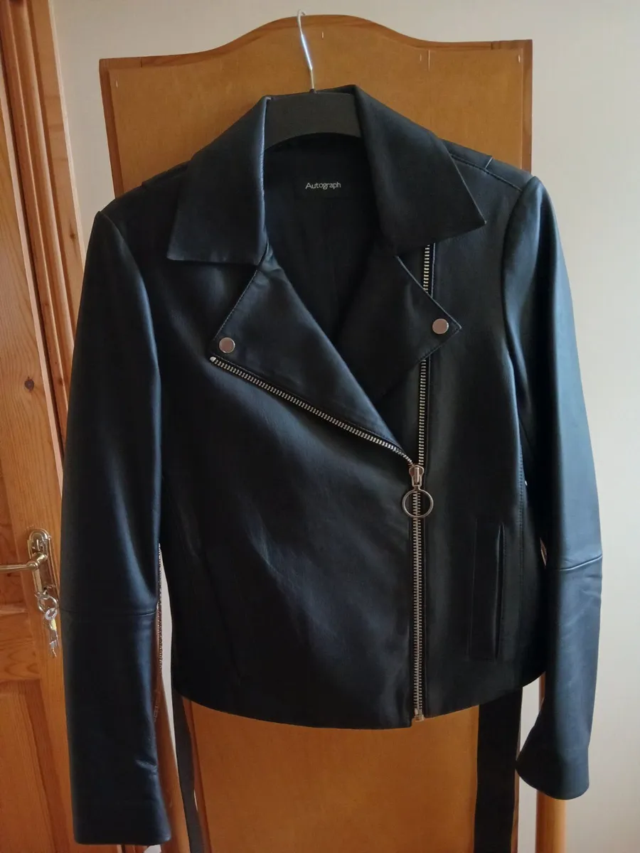 Biker style leather jacket 'Autograph'marks &spen - Image 3