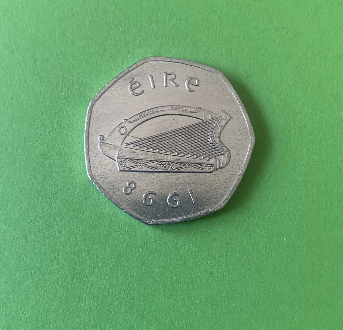 Irish 1998 woodcock 50P coin. - Image 2