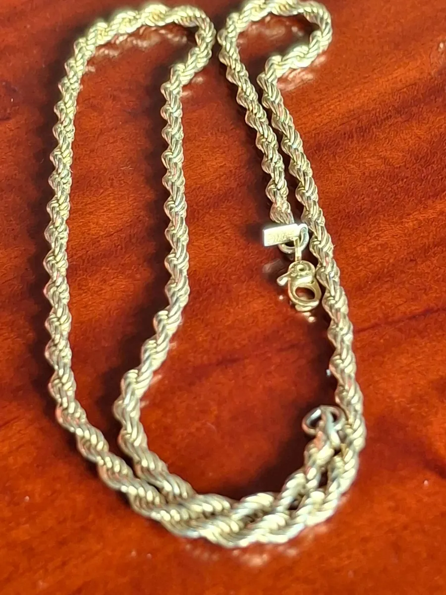 Vintage Monet Gold-Plated Twisted Rope Chain ... - Image 2