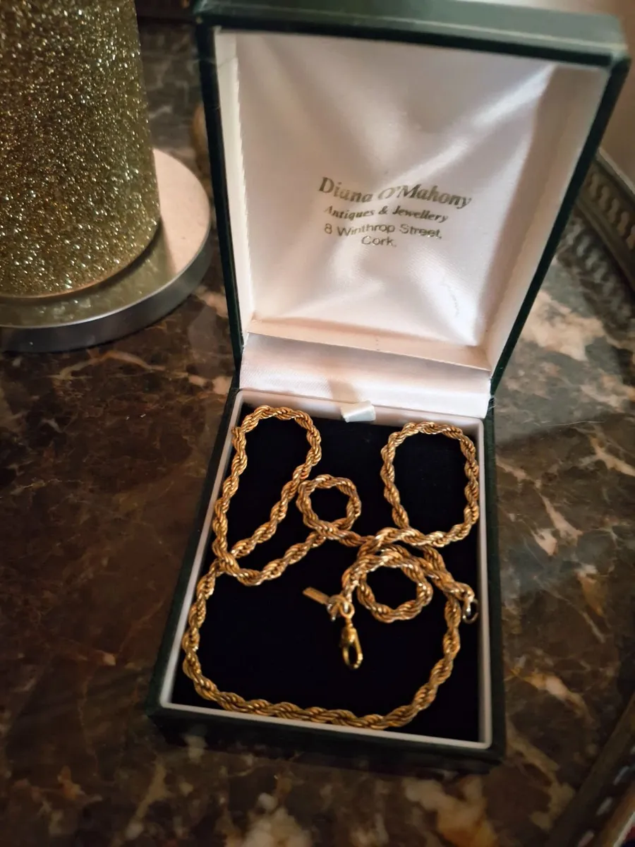 Vintage Monet Gold-Plated Twisted Rope Chain ... - Image 3