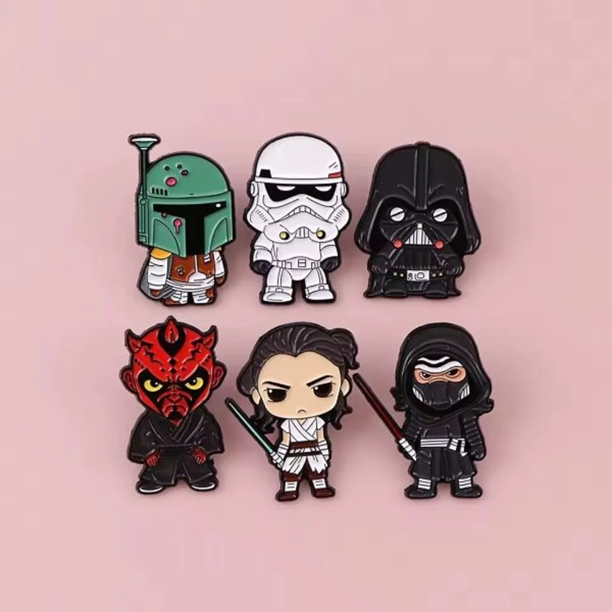 [6-Pack] Star Wars Enamel Pin Bundle - Image 1