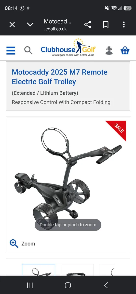 Motocaddy 2025 M7 Remote Electric Golf Trolley - Image 3