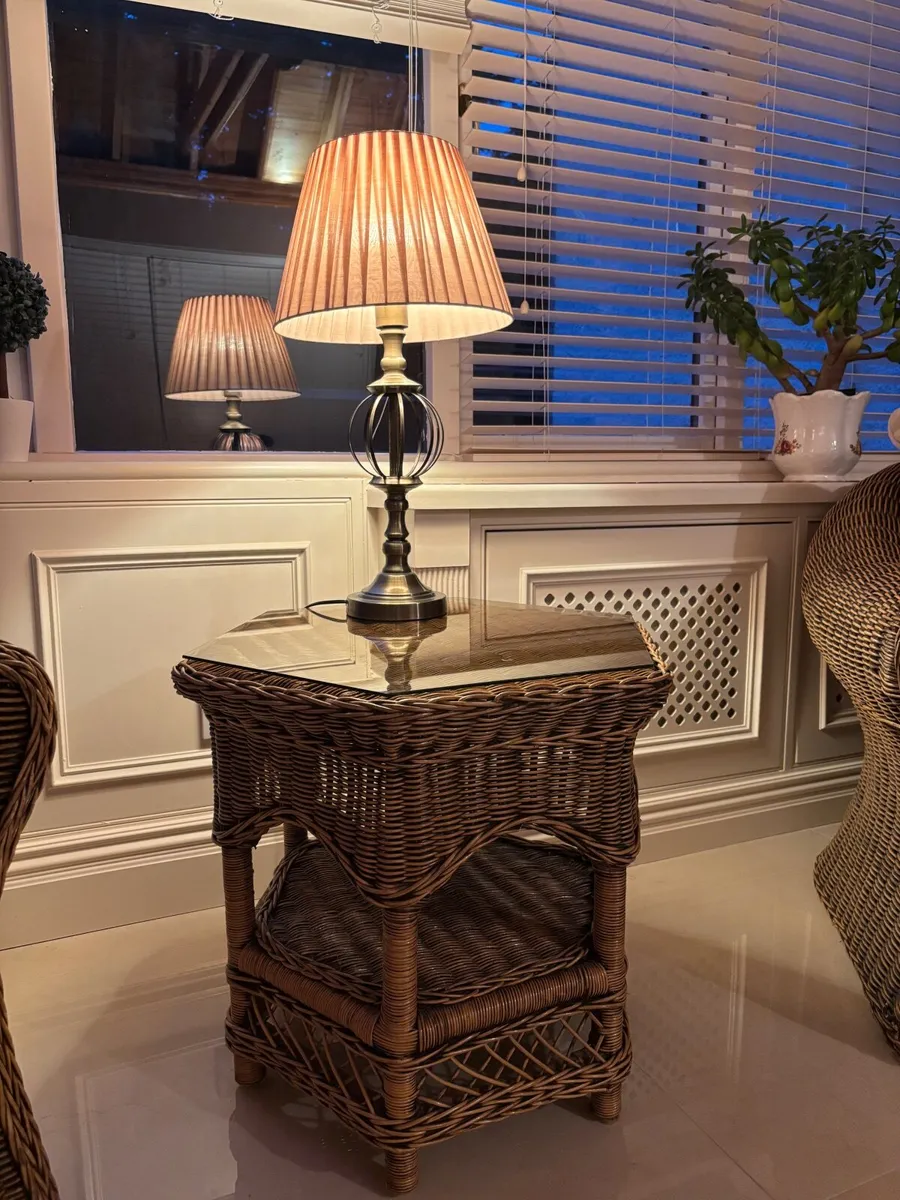 5 Piece wicker cane set - Image 4