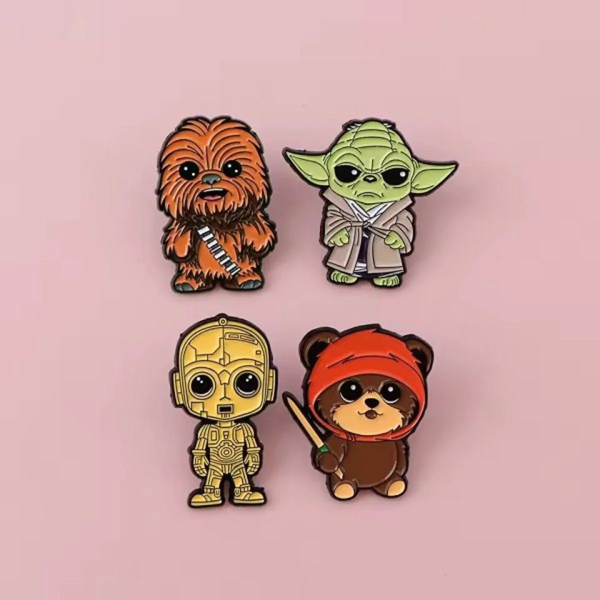 [4-Pack] Star Wars Enamel Pin Bundle - Image 1