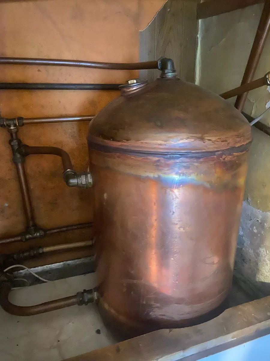 Large copper hot water cylinder/copper tank - Image 2