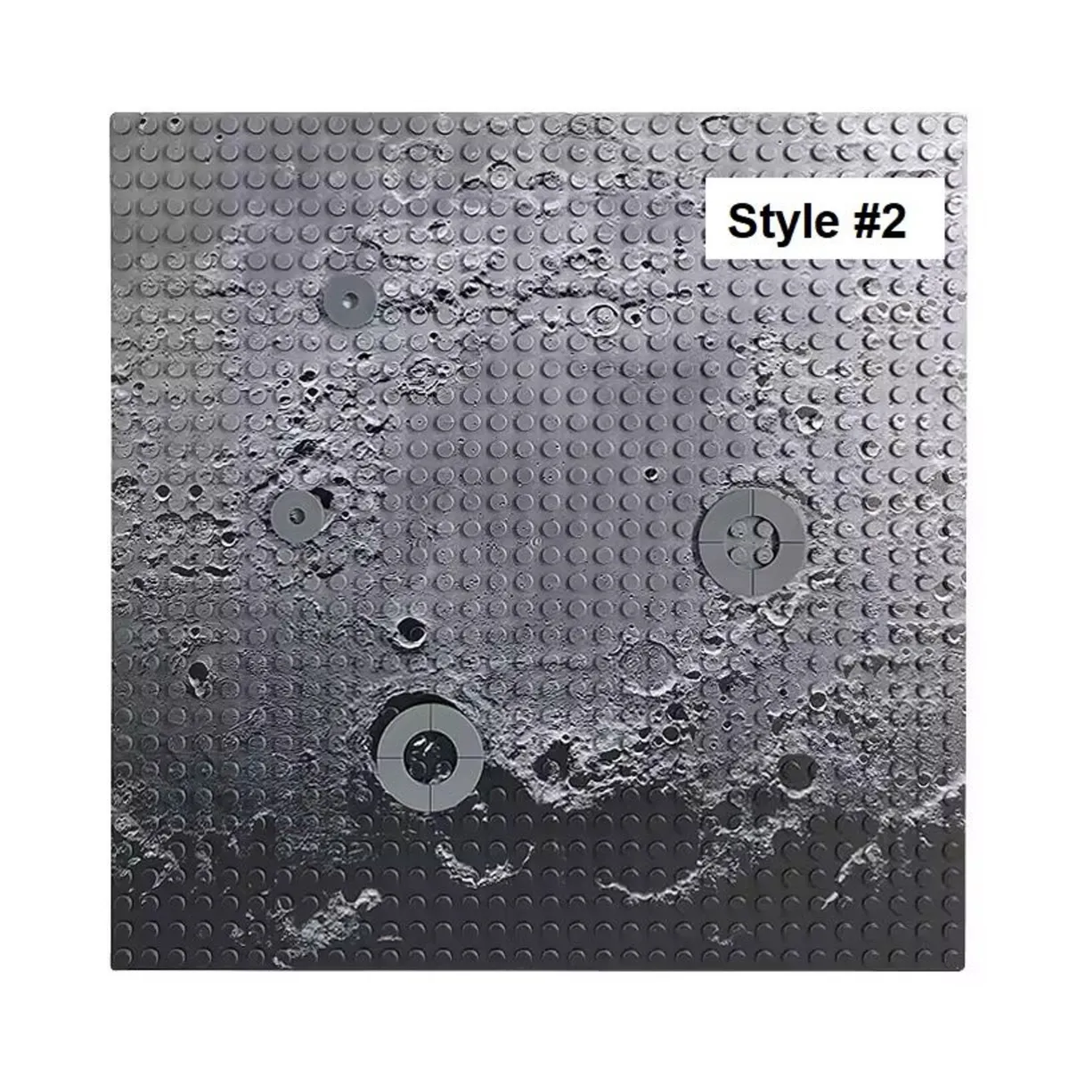 Large Lunar Moon Baseplates LEGO-Compatible 32x32 - Image 2