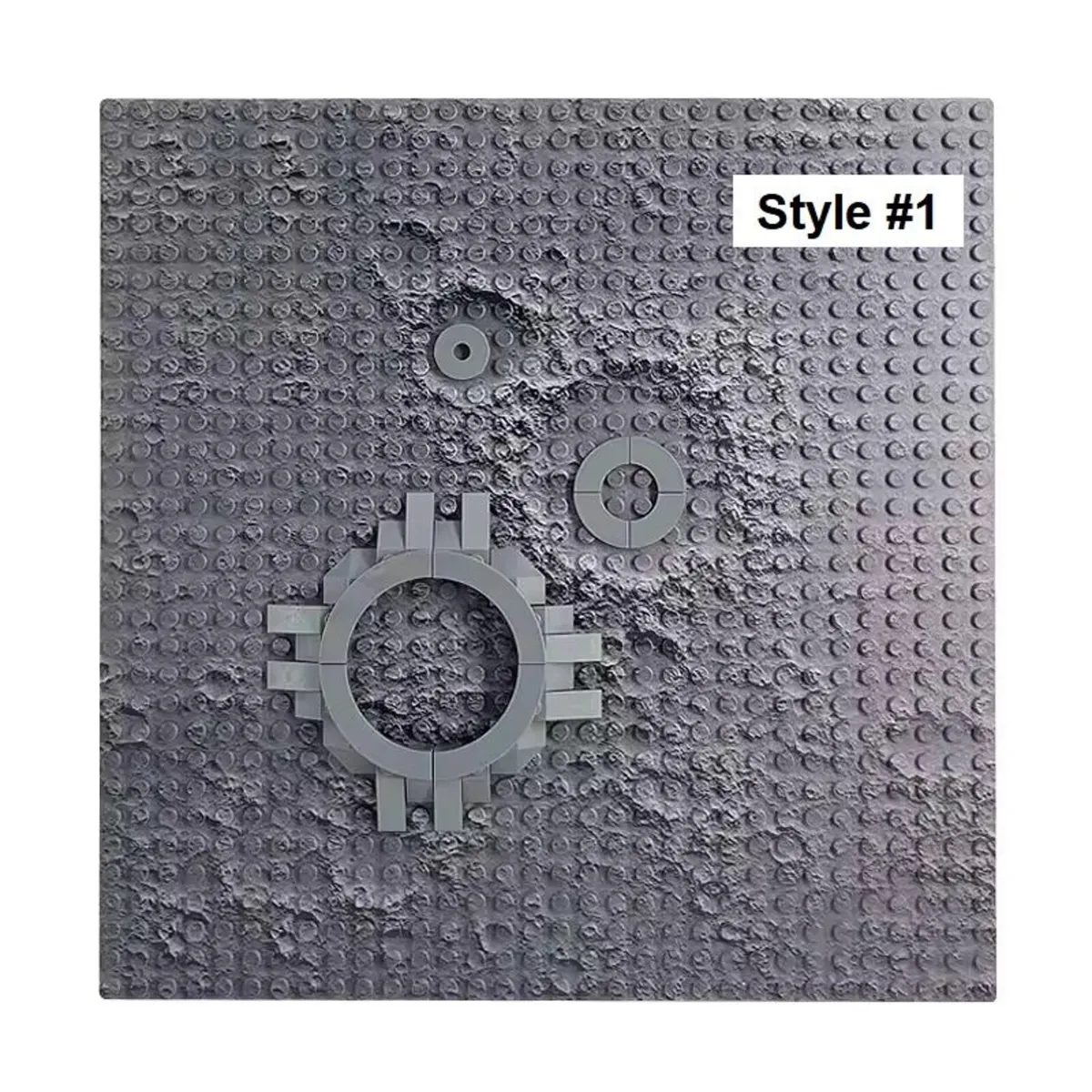 Large Lunar Moon Baseplates LEGO-Compatible 32x32 - Image 3