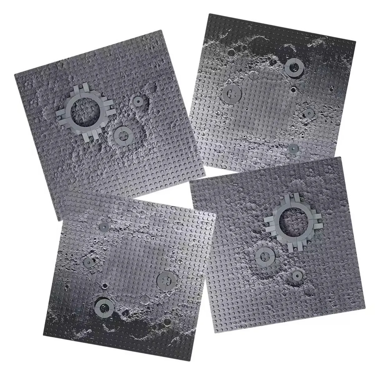 Large Lunar Moon Baseplates LEGO-Compatible 32x32 - Image 1