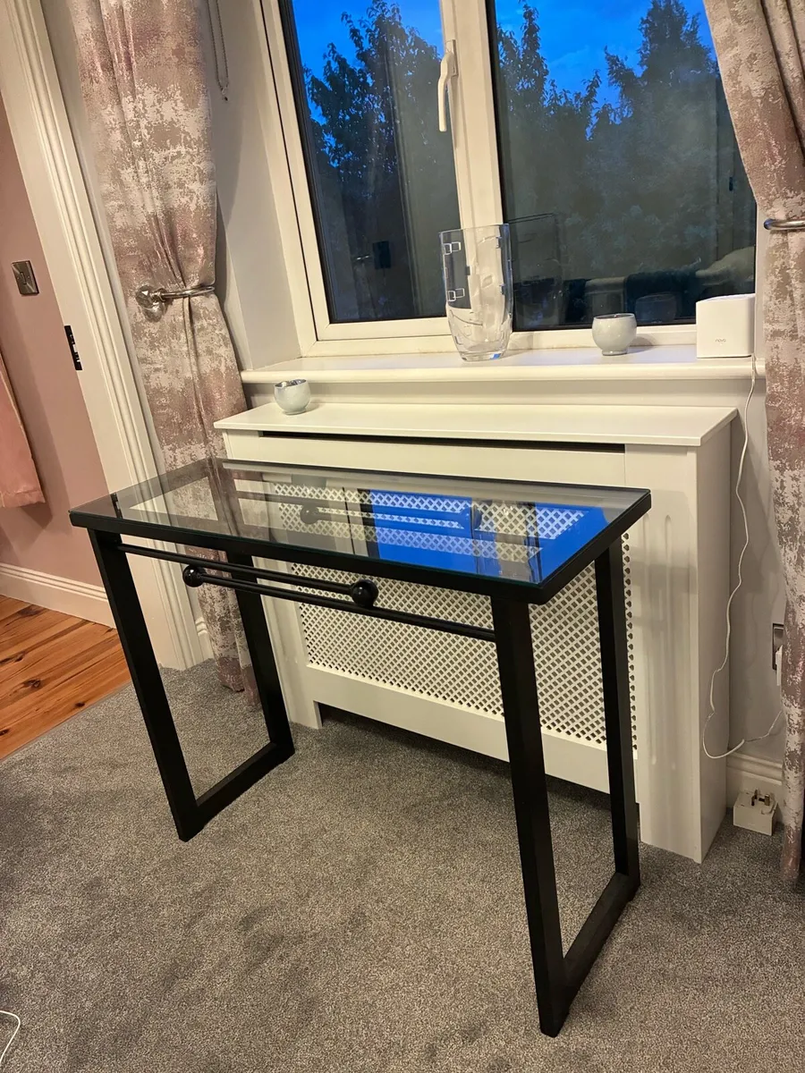 Modern glass hall/console table - Image 1