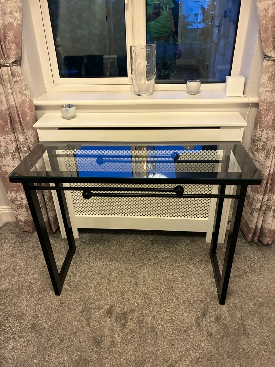 Modern glass hall/console table - Image 2