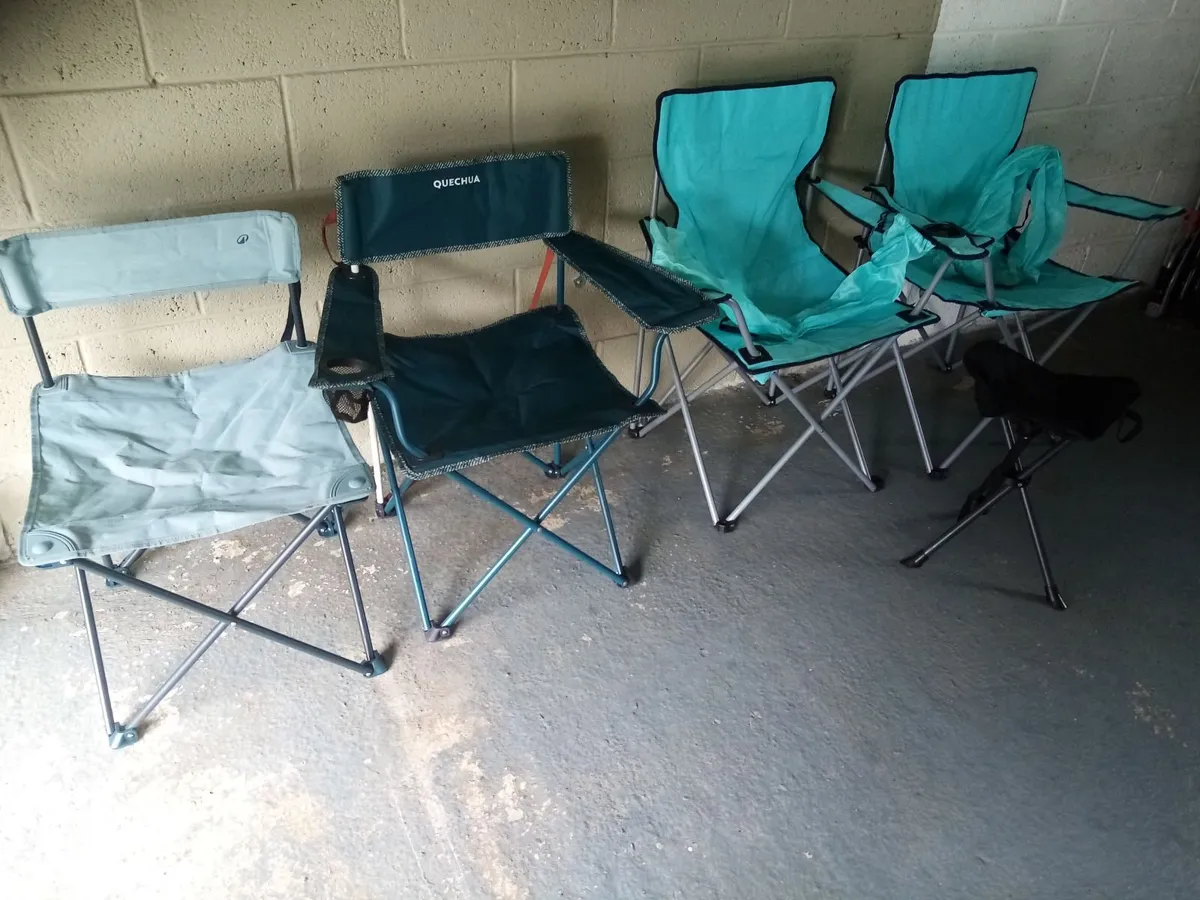 Camping chairs and stool - Image 2