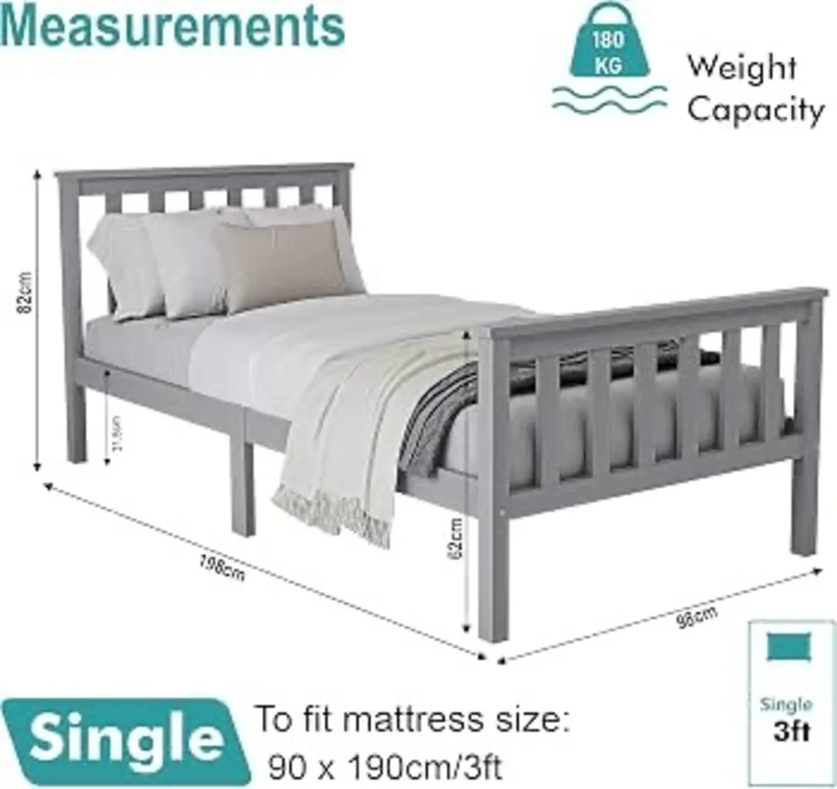 Single bed frame - Image 1