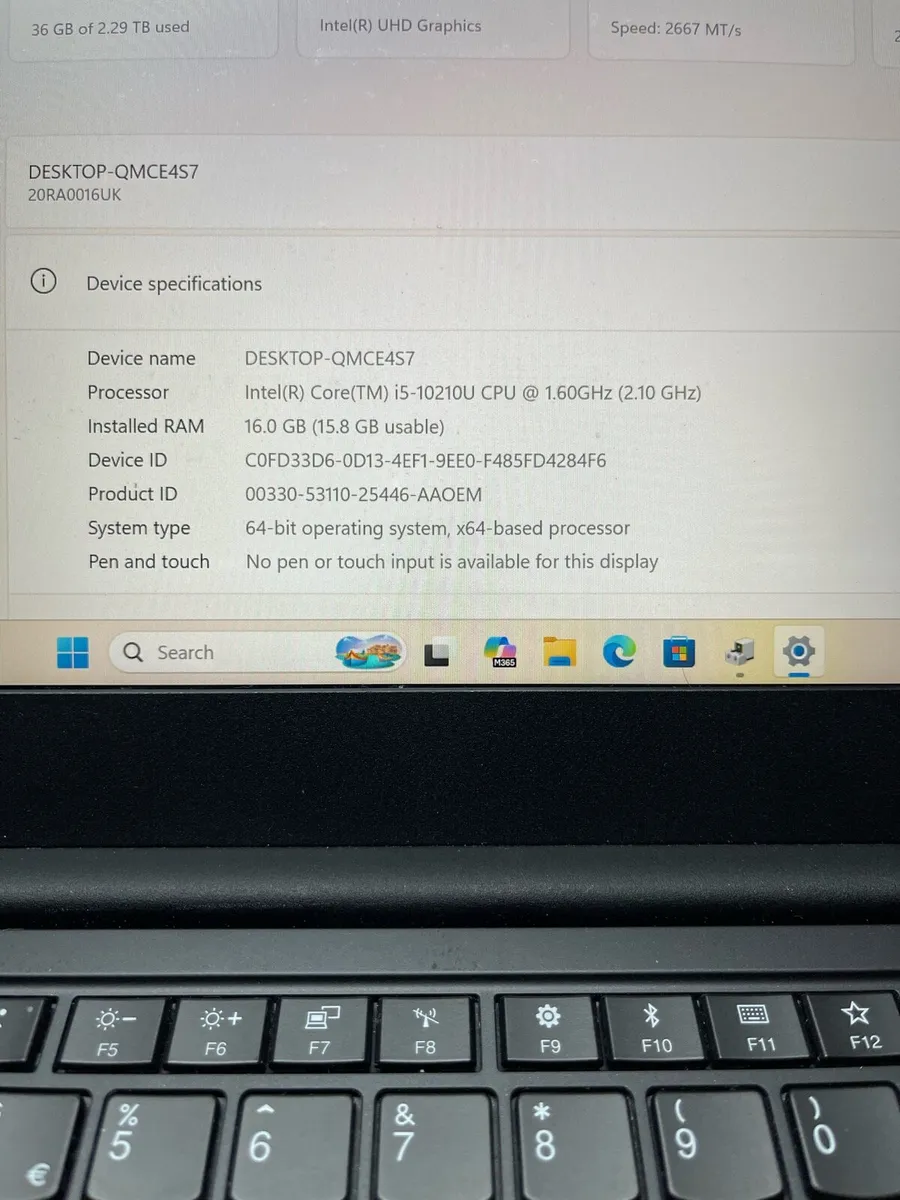 Lenovo i5 | 16gb| 512ssd + 2TB Windows 11 pro - Image 4