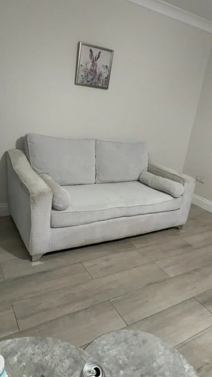 3+ 2 light grey sofa - Image 1
