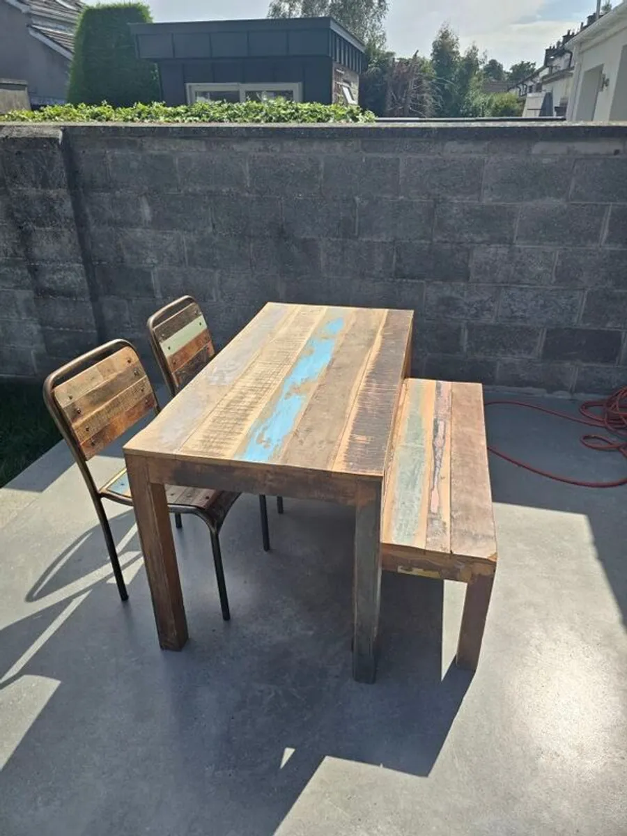 Home Street Home sand wood dining set - Image 1