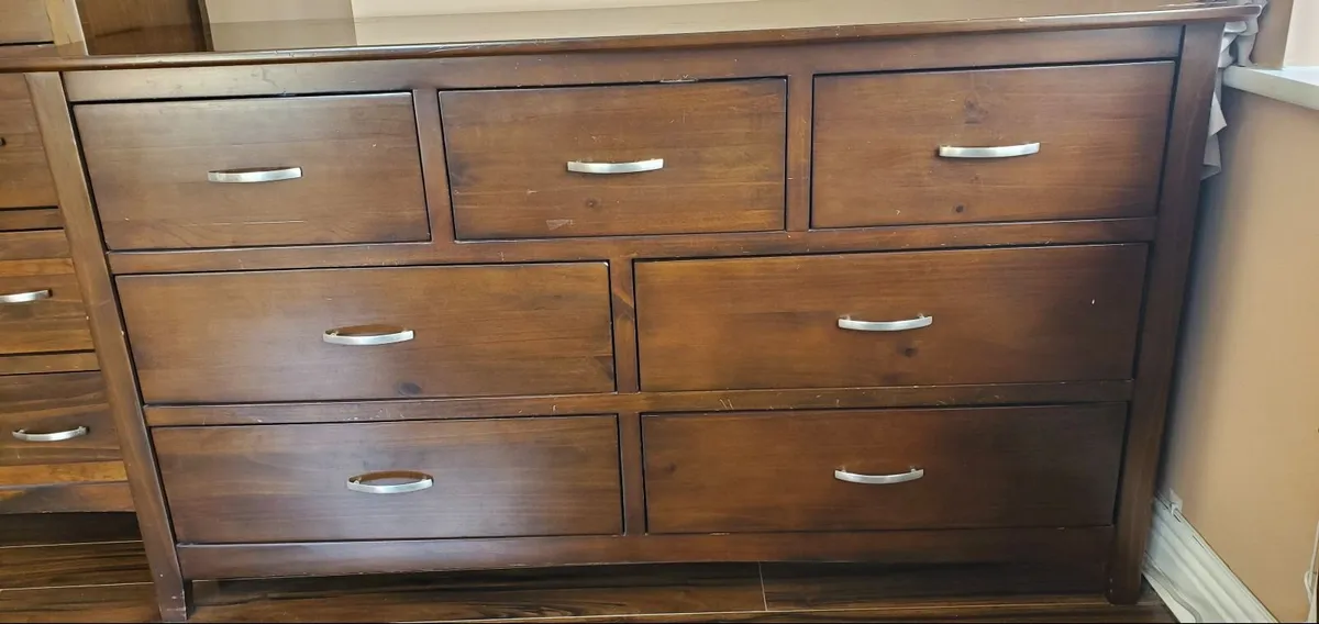 Chest of draws and tall boy - Image 4