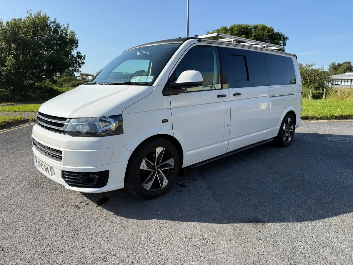 VW Transporter Camper Van, Under 2m with Roof Rack - Image 1