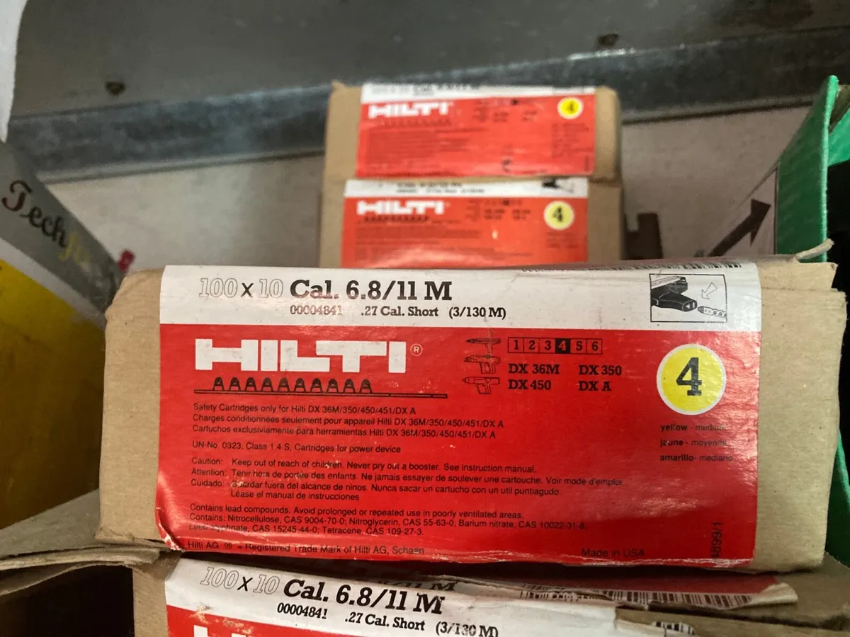 Hilti .27 Caliber Yellow Powder Cartridges 6.8/11 - Image 3