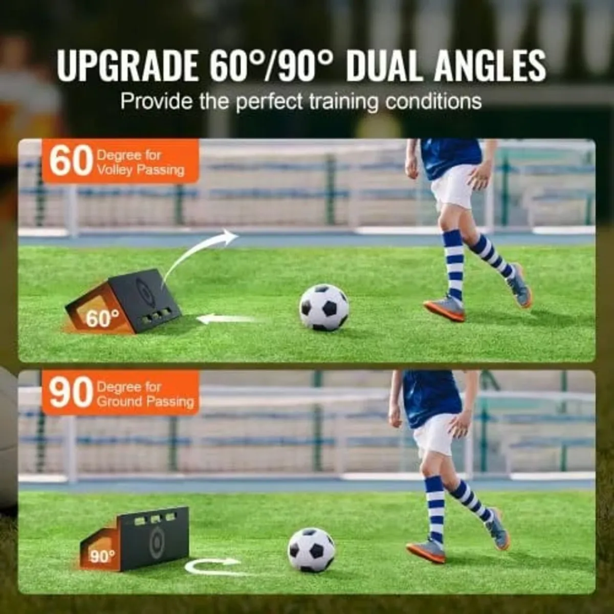 Soccer Rebounder Board, 32"X12" Portable Soccer Wa - Image 3
