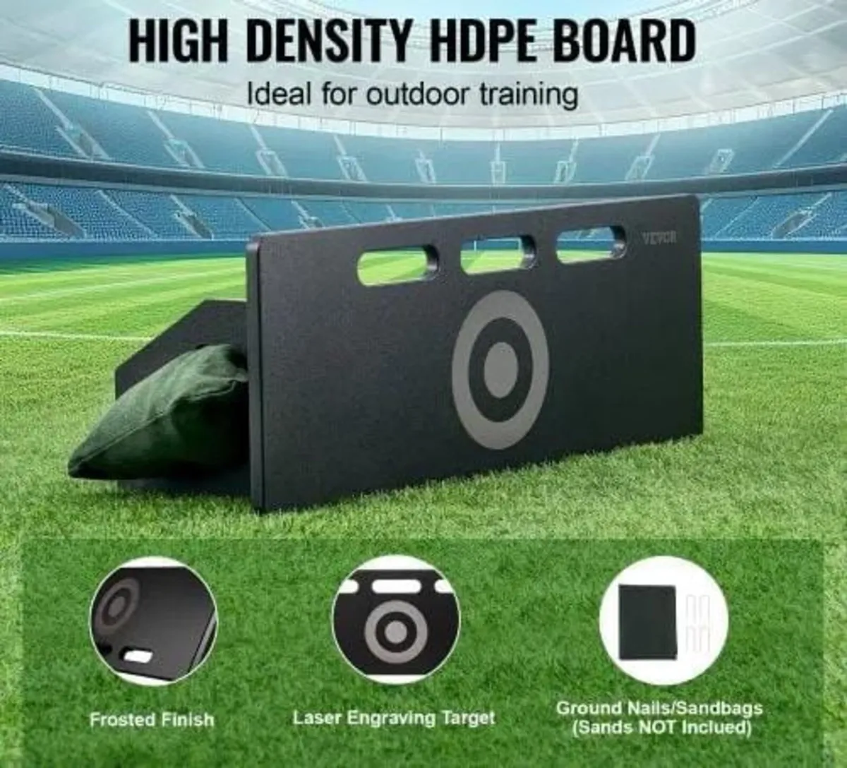 Soccer Rebounder Board, 32"X12" Portable Soccer Wa - Image 2
