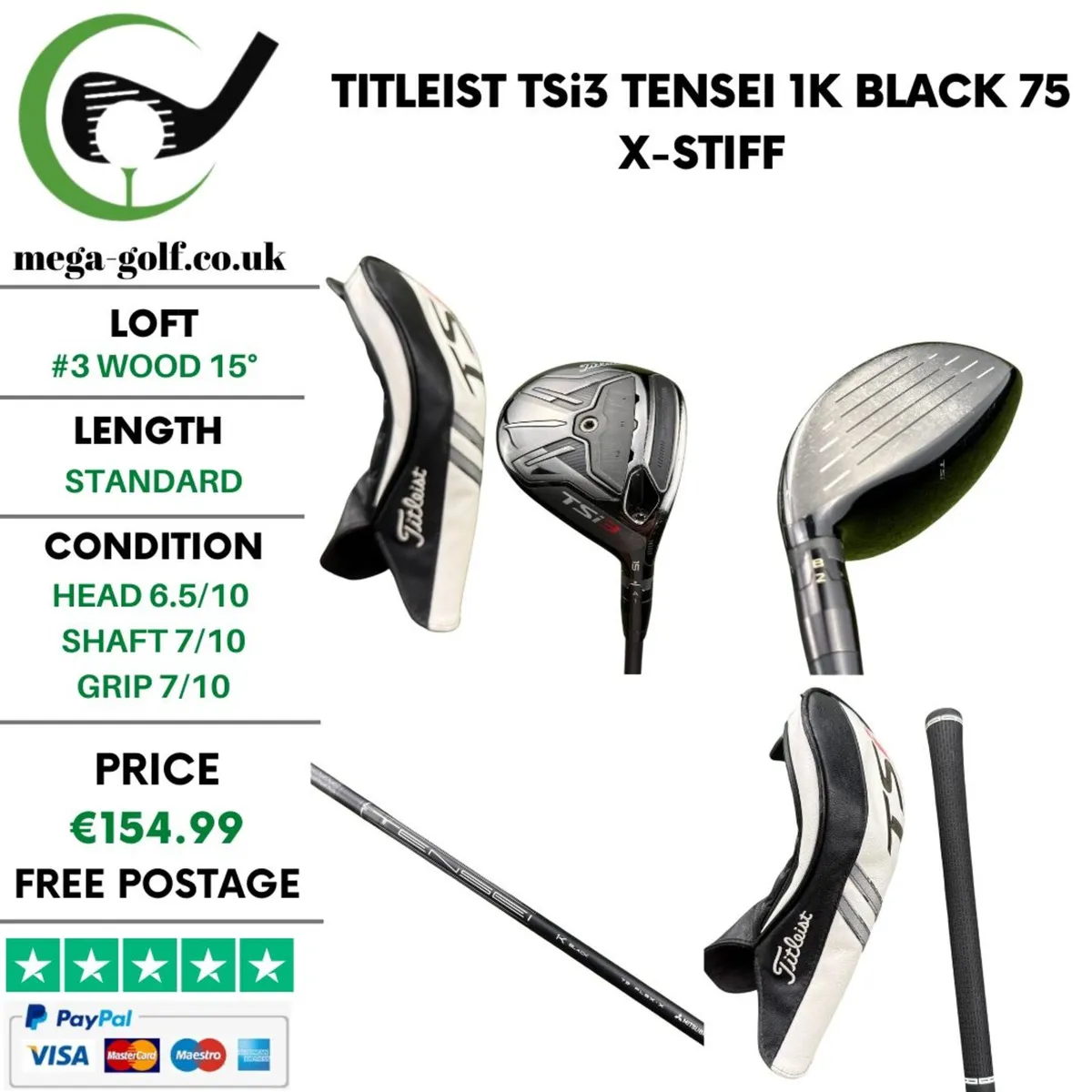 Titleist TSi3 #3 Wood 15° / X-Stiff - Image 1