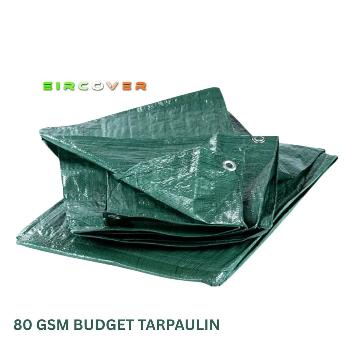 Budget Tarpaulin 3.5m x 4.5m (11' - 15') 80 gsm - Image 1