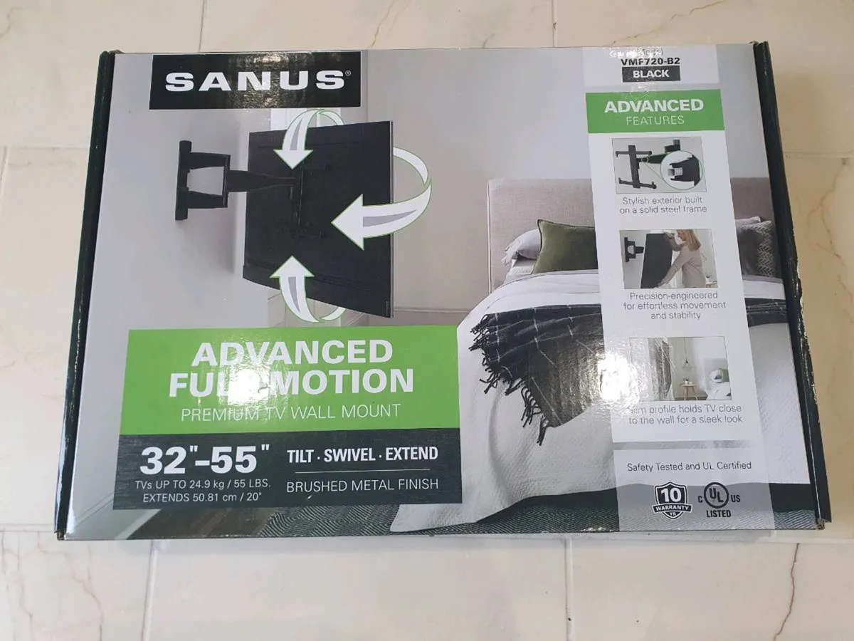 TV wall mount bracket - Tilt and Swivel 32' to 55' - Image 1