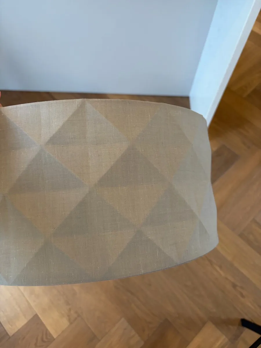 40cm Grey Drum Lampshade – Excellent Condition - Image 1