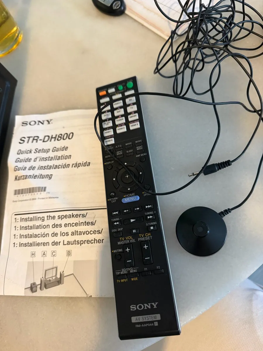 Sony STR-DH800 Receiver /Amplifier + Remote + Mic - Image 4