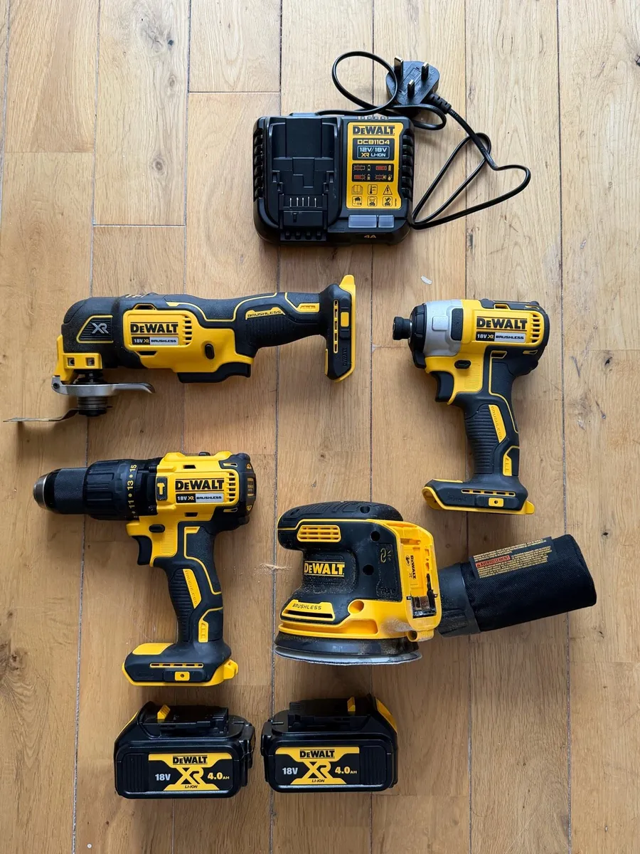 DeWalt 18V XR Brushless 4-Piece Tool Kit - Image 1