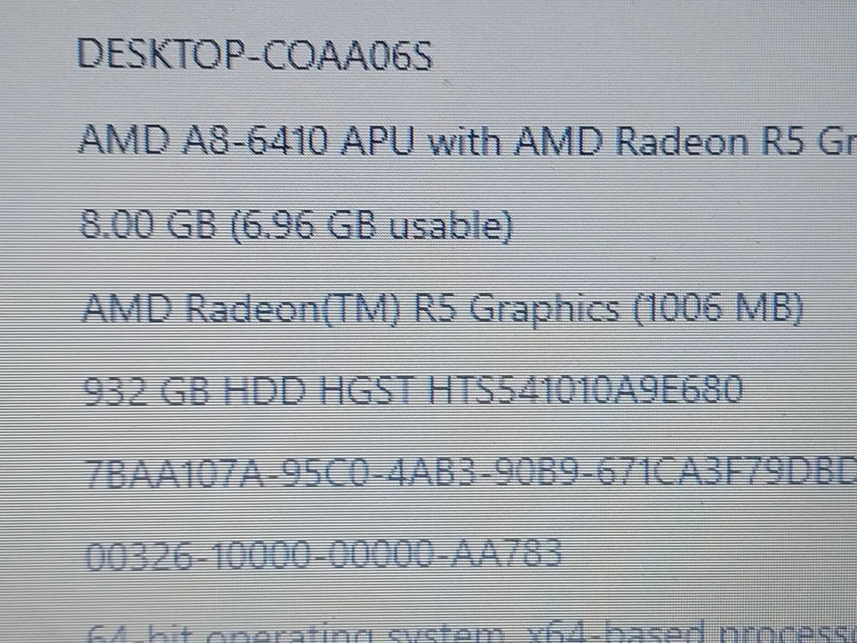 HP 15.6 inch Laptop, 8gb Ram, 1 Terrabyte HDD, Win - Image 3