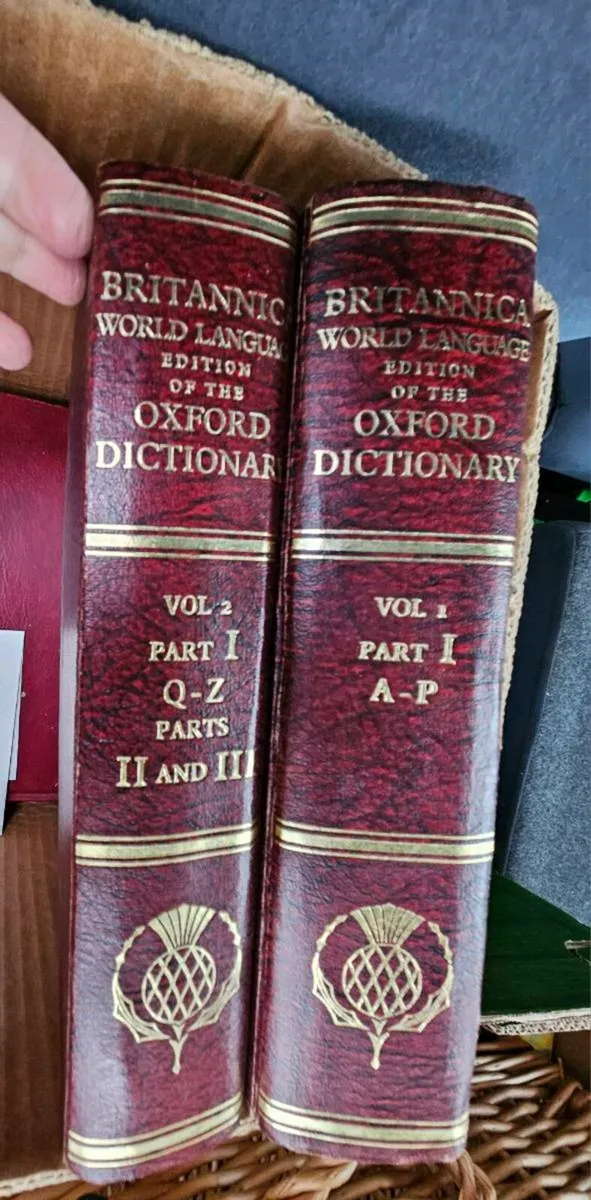 2 Vols Britannica Dictionary Set - Image 1