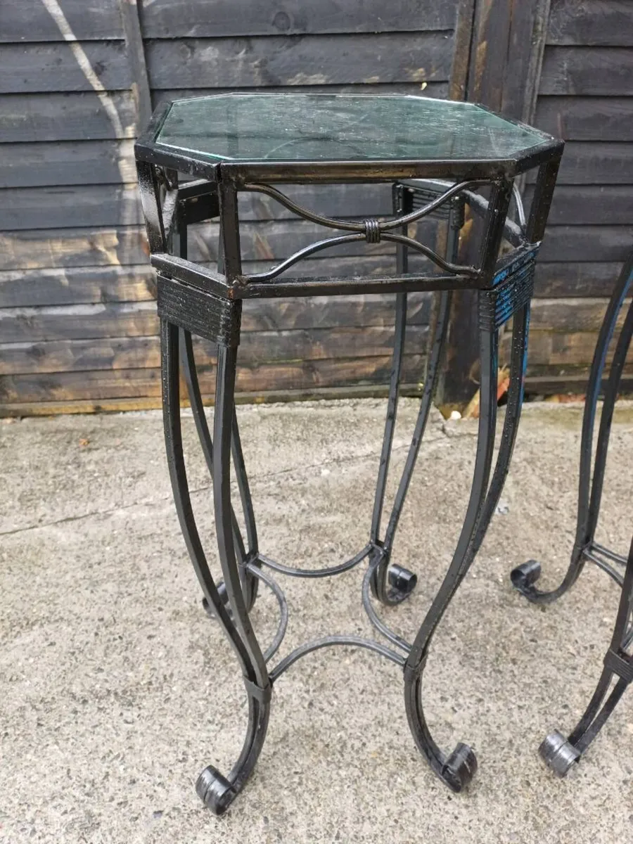 Pair of Wrought Iron Plant Stands - Image 4