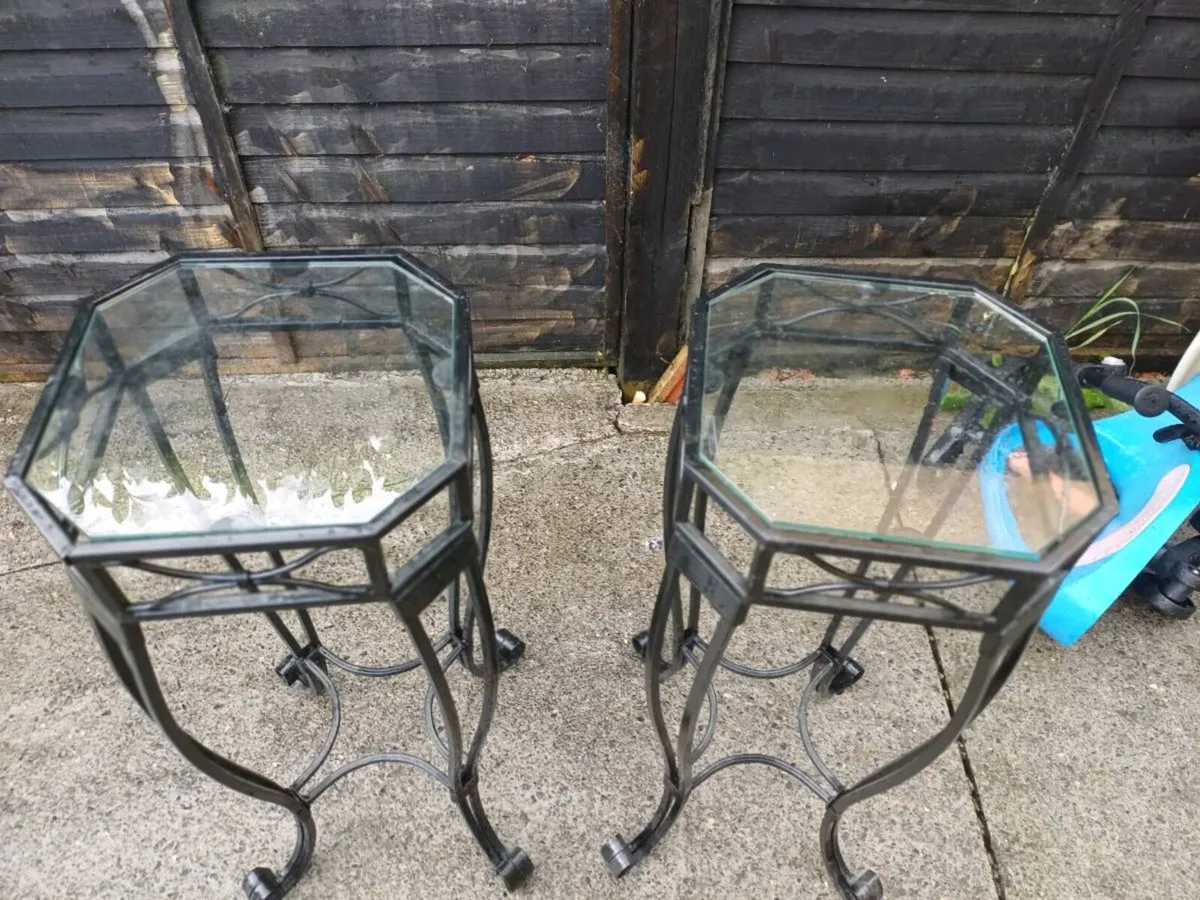 Pair of Wrought Iron Plant Stands - Image 3