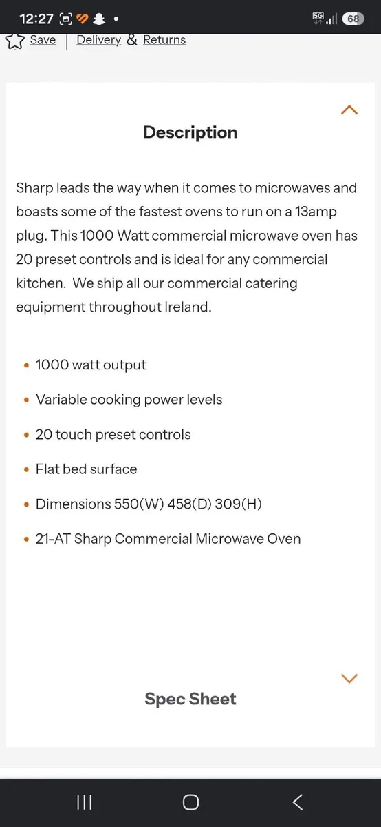 Commercial Microwave - Image 2