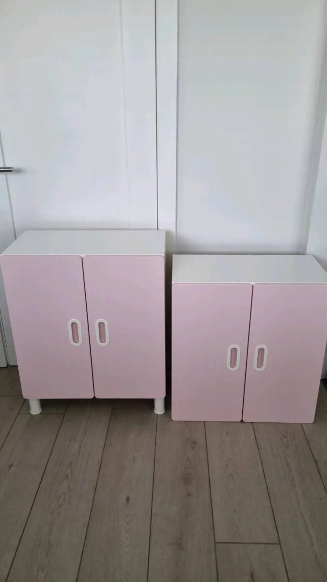 Ikea Stuva Units with Pink Fritids Doors - Image 4