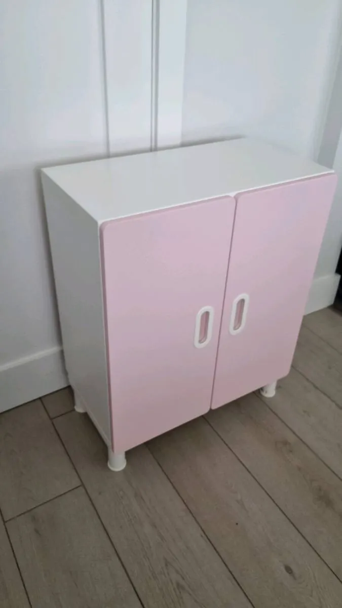 Ikea Stuva Units with Pink Fritids Doors - Image 1