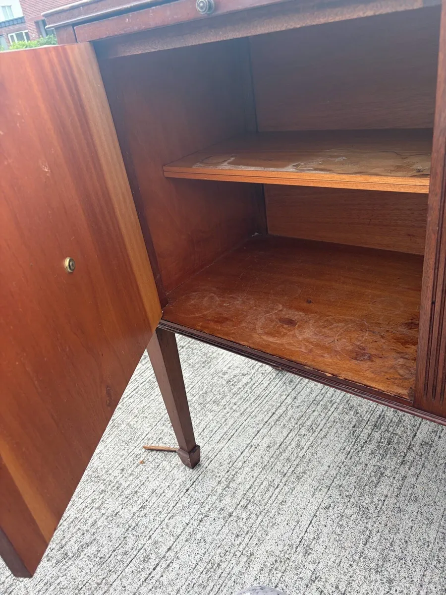 2 x antique side board and display unit - Image 4