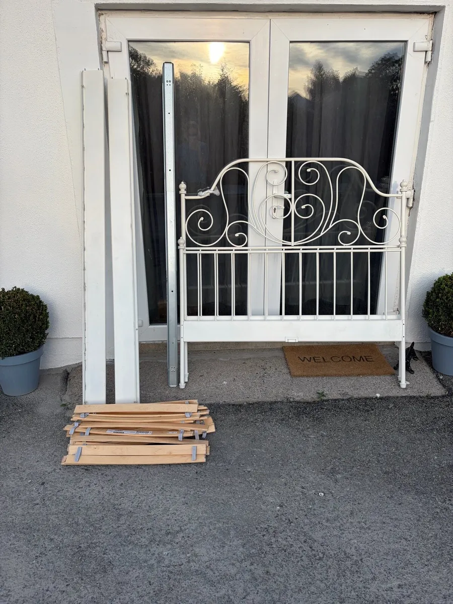 2 metal ikea bed frames - Image 1
