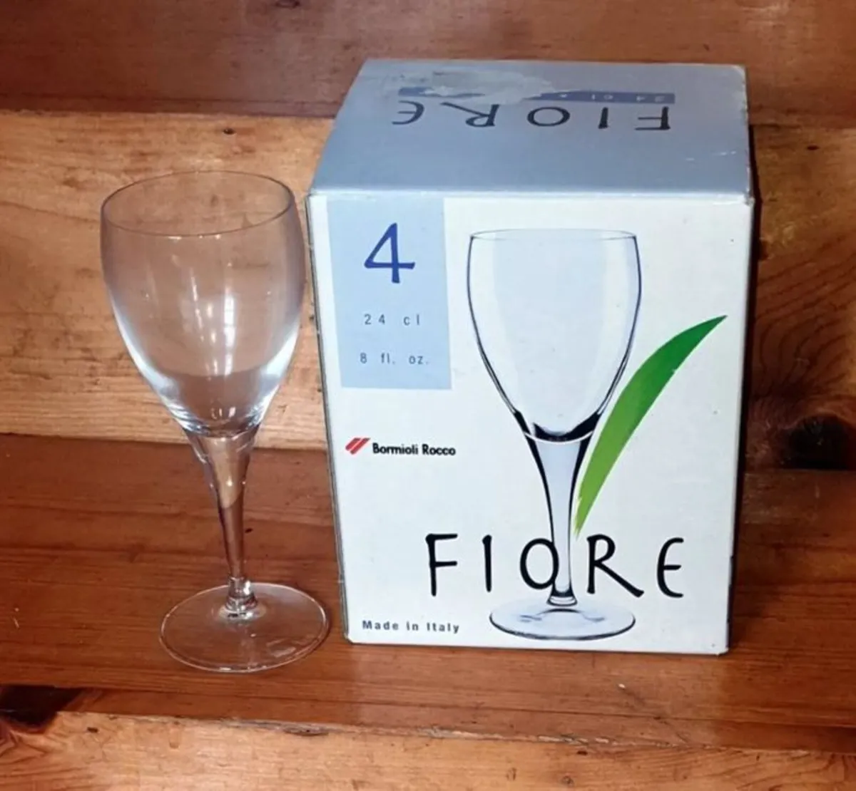 BNIB Bormioli Rocco Fiore Wine Glasses (Set of 4) - Image 2